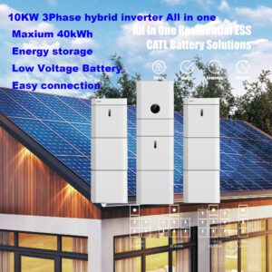All-In-One 10kW 3-Phase Hybrid PV Inverter + Energy Storage System built with CATL LFP Battery